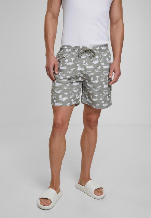 Actual product image Urban Classics Pattern Swim Shorts - 4984 (4XL)