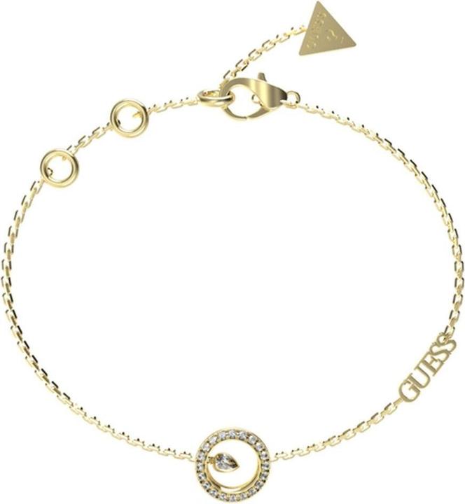Image du produit Guess - Decent Tiny Dancer Gold Plated Cubic Zirconia Bracelet JUBB04656JWYG - Length: 14.5 cm (14.50 cm)