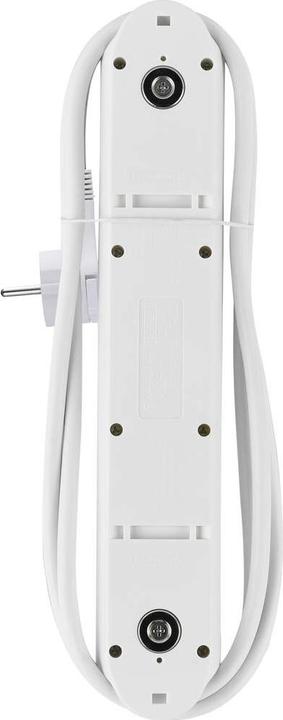 Image du produit Maxtrack NV 57-1,5 WL Prises multiples avec interrupteur blanc contact de protection 1 pc. (5x, CEE 7/3, 1.50 m)