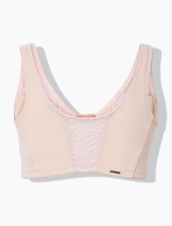 Actual product image Ulla Popken Pastel Front Closure Wirefree Kelly Fit Support Bra (105 E)
