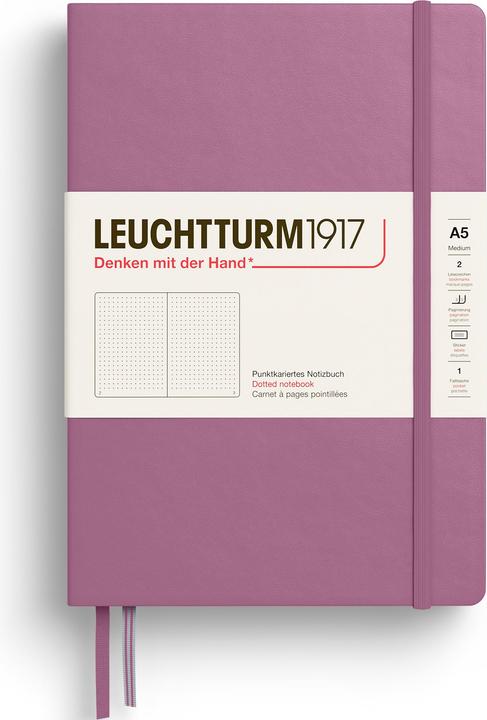 Image du produit Leuchtturm1917 Leuchtturm Medium Dots D.Rose (145 x 210 mm, Pointillés, Couverture rigide)