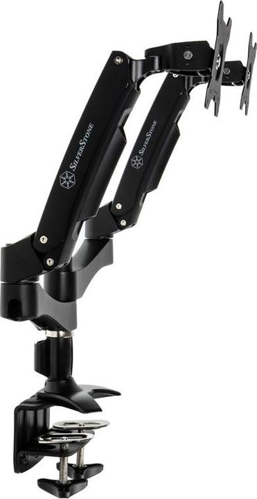Produktbild Silverstone SST-ARM22BC Dual Monitorhalterung (Tisch, 24", 10 kg)