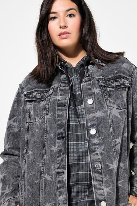 Actual product image Studio Untold Star Print Denim Jacket (46, 48)