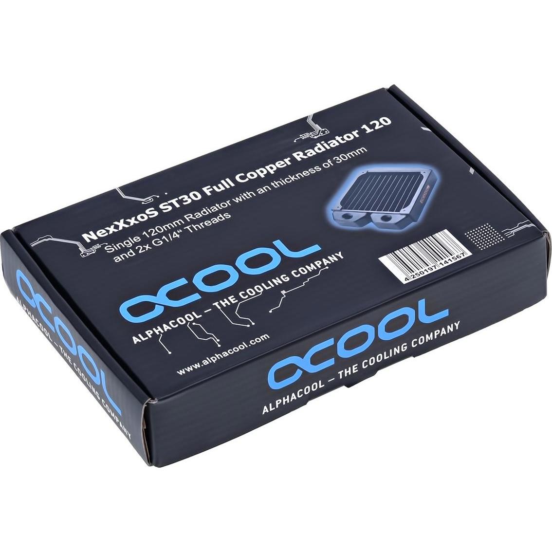 Thumbnail - Alphacool NexXxoS ST30 Full Copper 120mm (120 mm), Wasserkühlung Radiator, Schwarz