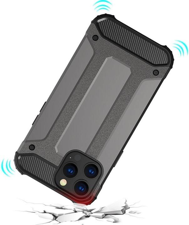 Image du produit Hurtel Hybrid Armor Case Tough Rugged Cover pour iPhone 13 Pro noir (Apple iPhone 13 Pro)