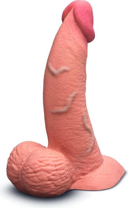 Produktbild Earthly Body Slipskin Realistic Silicone Dildo 6.5 Inch Curved Mocha