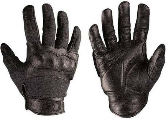 Immagine prodotto Mil-tec Guanti tattici in pelle/ramide nero S (S)