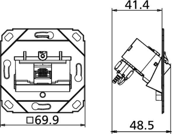 Image du produit Metz Connect 130B12D11200-E Prise RJ-45
