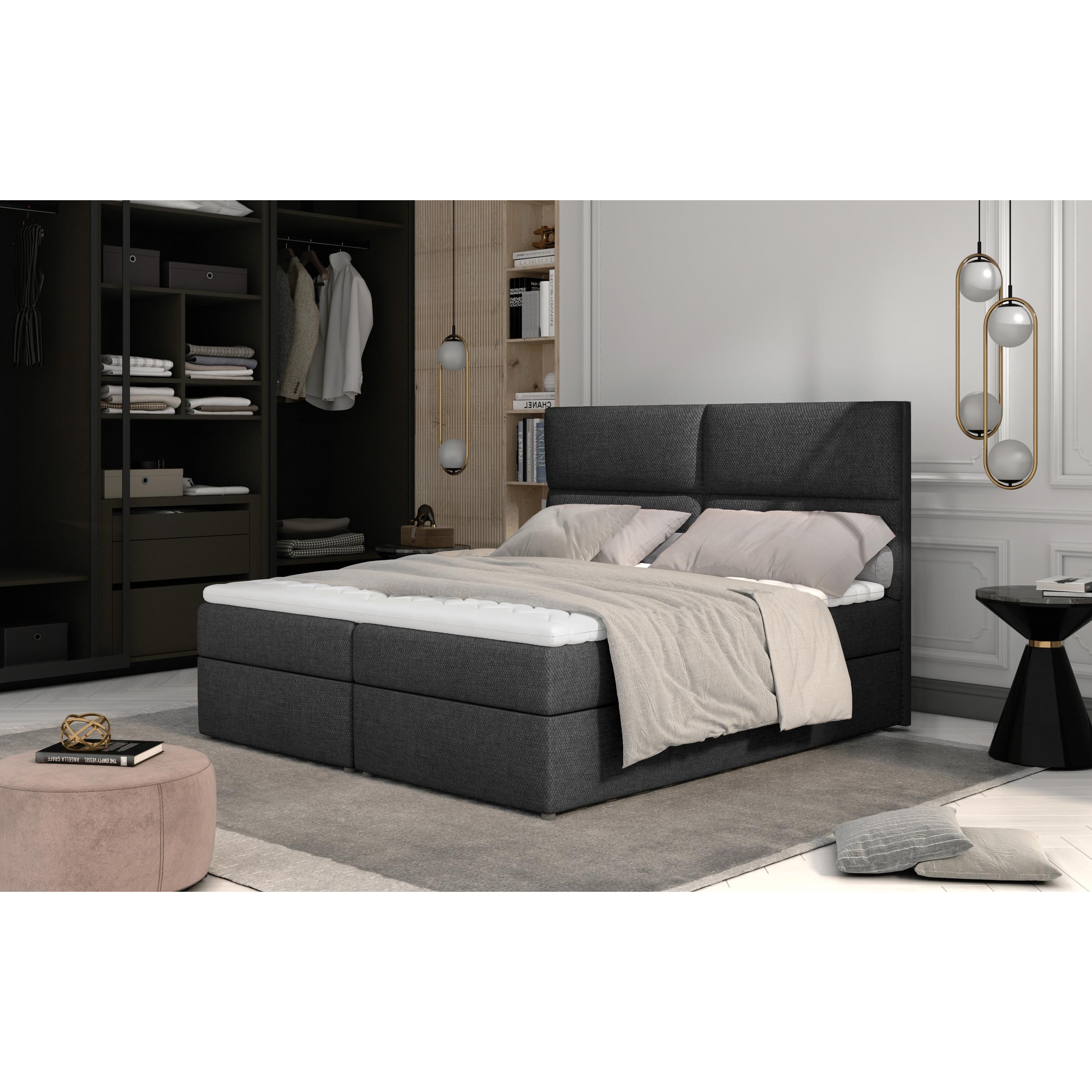 ELTAP, Boxspringbett, Amber mit Stauraum (180 x 200 cm)