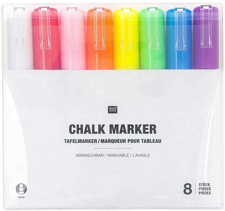 Produktbild Rico Design Kreidemarker (Mehrfarbig, 3 mm, 8 x)