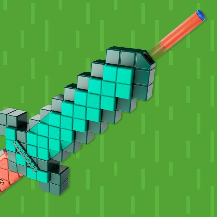 Actual product image Nerf HAS NER MINECRAFT blaster Diamond Sword
