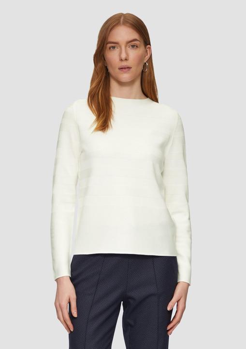 Immagine prodotto S.Oliver Strickpullover Gestreifter Feinstrickpullover aus Viskosemix (42)