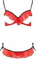 Immagine prodotto Passion Ensemble lingerie seins nus Cherry - - XXL/3XL - Rouge (XXL, 3XL)