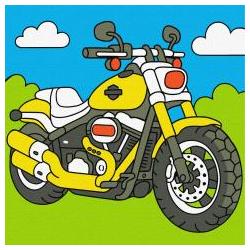 Ideyka Malen nach Zahlen - Kindermotorrad