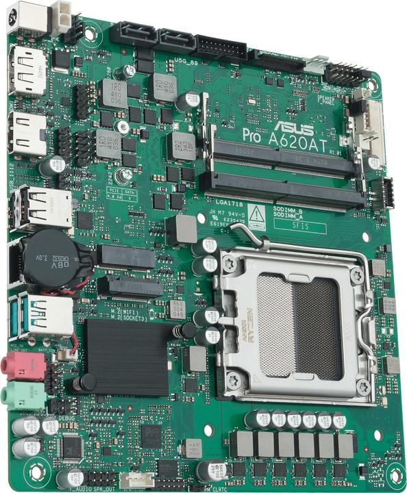 Produktbild ASUS PRO A620AT-CSM (AM5, AMD A620, Mini-ITX, Thin Mini ITX)