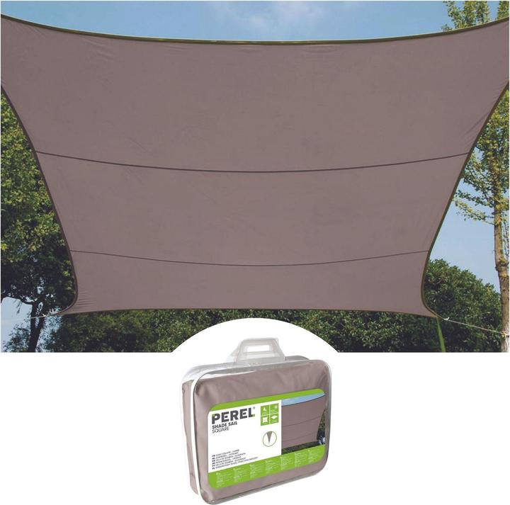 Produktbild Perel SONNENSEGEL - RECHTECKIG - 4 x 3 m - FARBE: TAUPE (4 x 3 m)