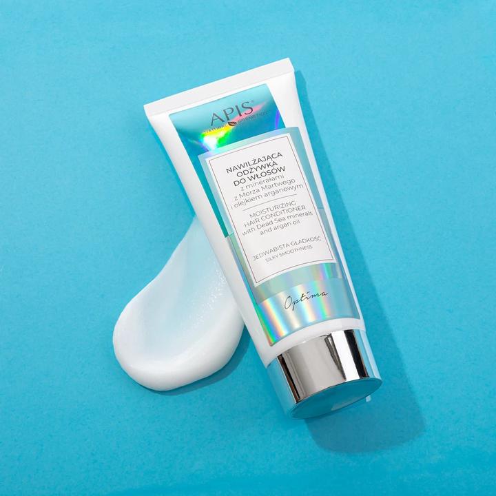 Actual product image Apis Natural Cosmetics Apis Optima Moisturising Hair Conditioner With Dead Sea Minerals And Argan Oil 200Ml (200 ml)