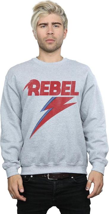 Immagine prodotto David Bowie Distressed Rebel Felpa Uomo (3XL)