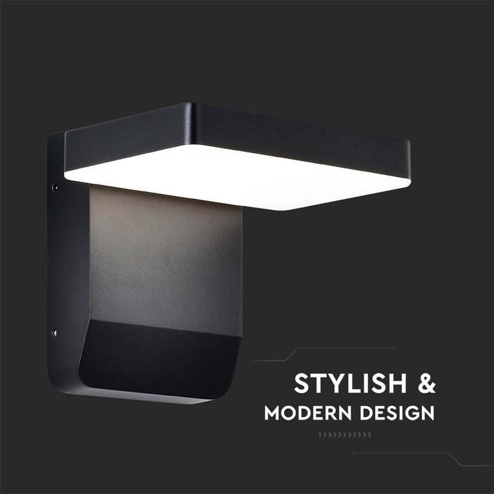 Actual product image V-TAC VT11020150B 20W LED Wall Light Black Body Square 4000K IP65 (2580 lm, IP65)