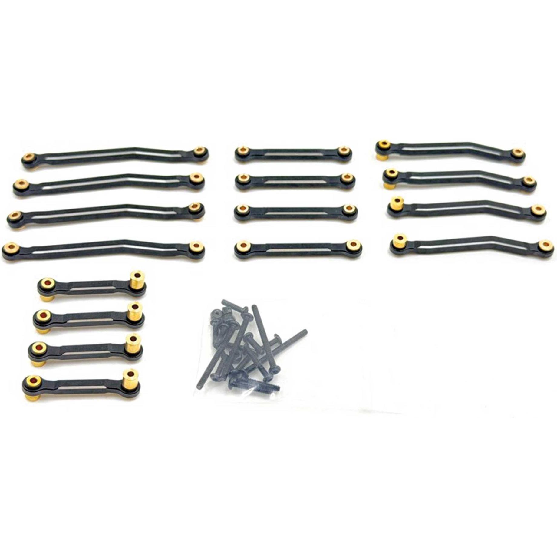 Hobby Plus RC Aluminum High Clearance Link Set Terranaut (16) (HBP240599)