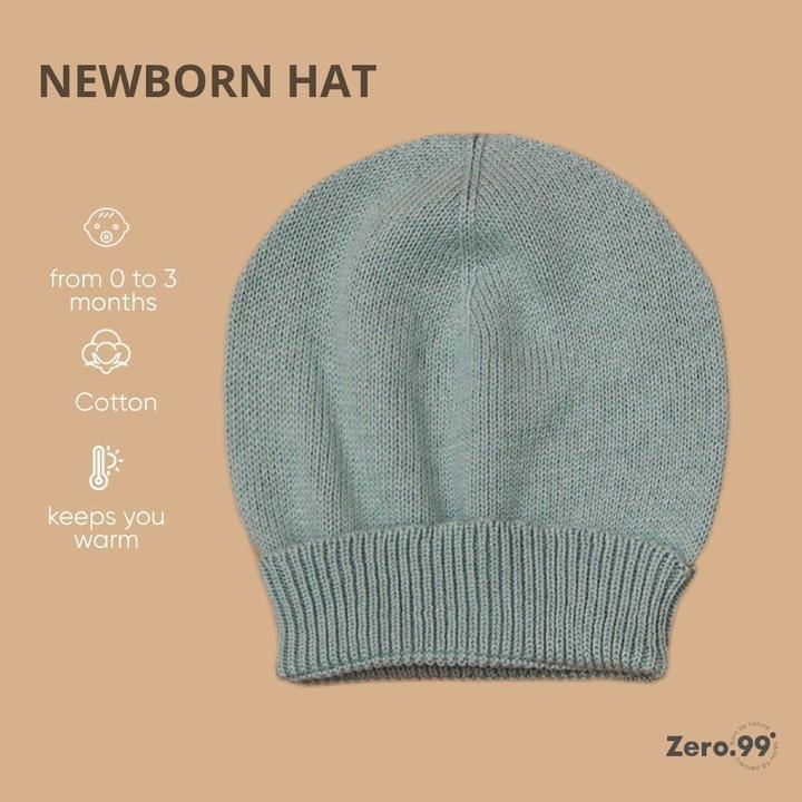 Actual product image Zero.99 Knitted Hat for Newborns (50, 56, 62)