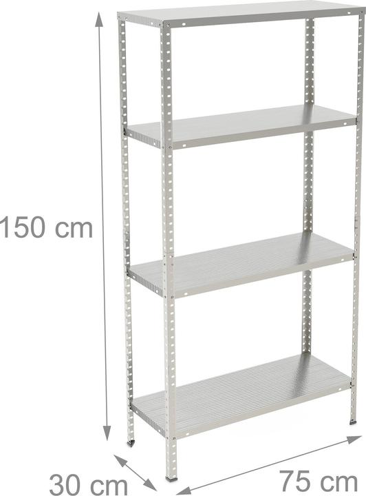Relaxdays Metal shelf