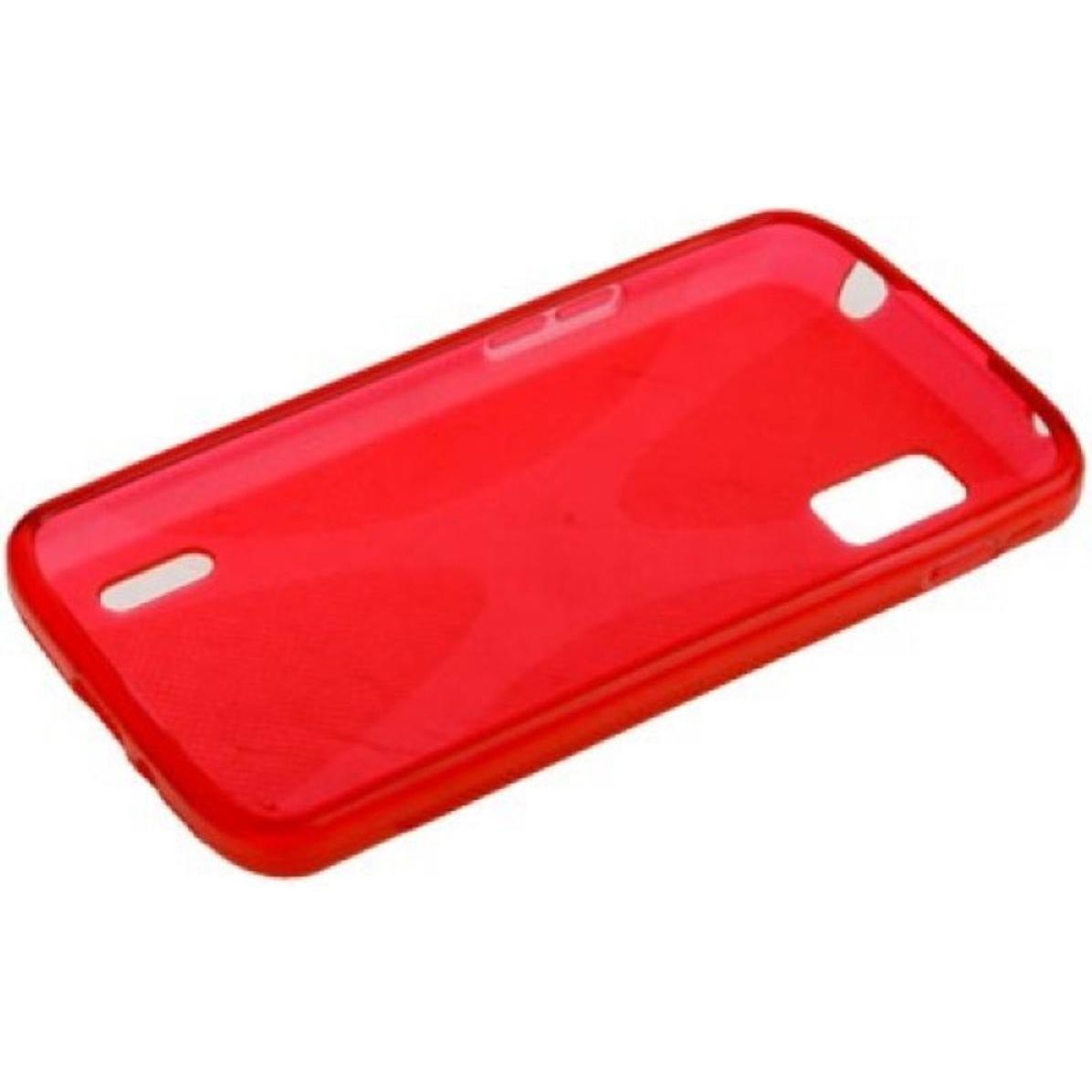 Thumbnail - König Design Schutzhülle Kunststoff Case für Handy LG Nexus 4 E960 (LG Nexus 4), Smartphone Hülle, Rot
