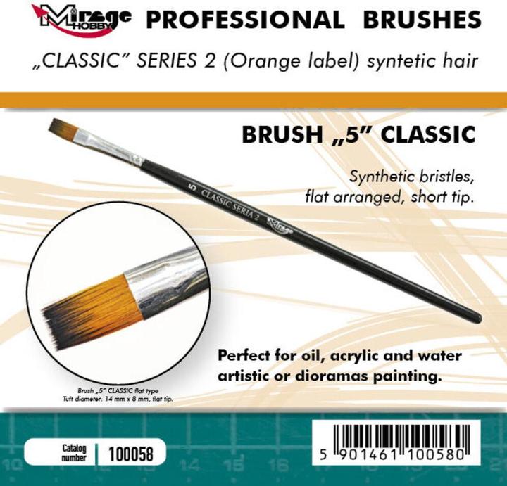 Produktbild Mirage Hobby Mirage Brush Flat High Quality Classic Series 2 size 5 (50 mm)