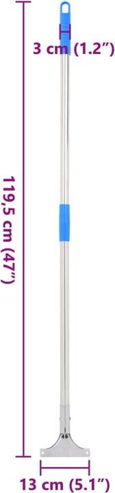 Produktbild VidaXL Bodenabzieher-Stiele 5 Stk. 119,5 cm und Kunststoff (5 Stk.)