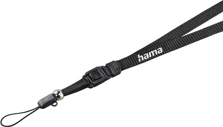 Produktbild Hama Trageschlaufe mit Schnellverschluss, 45 cm, Schwarz (Schultergurt)
