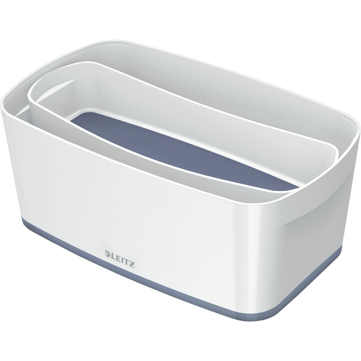 Leitz, Aufbewahrungsbox, MyBox klein mit Deckel weiss (32 x 19 x 13 cm, 5 l)