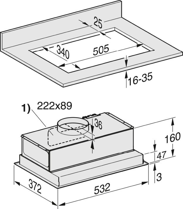 Produktbild Miele DA2558EXTA ED (Wandhaube)