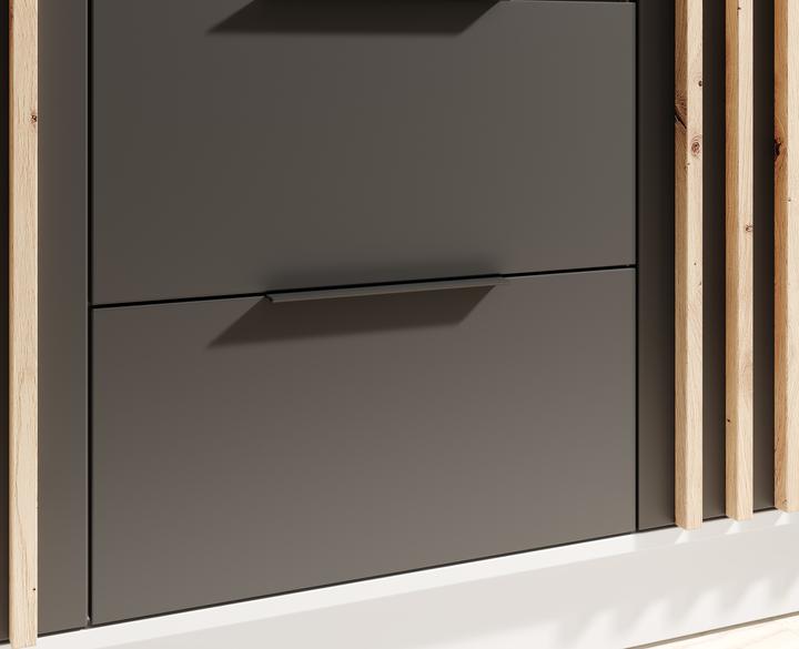 Actual product image ADRK Furniture Tiltable wardrobe Neri 150 with mirrors (150.5 x 51 x 200 cm)