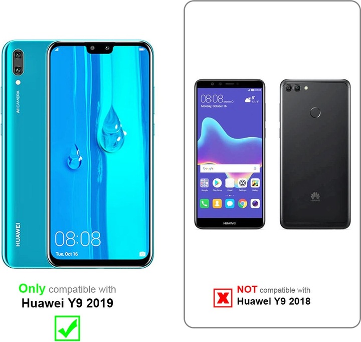 Produktbild Cadorabo Flower Book Cover (Huawei Y9 (2019))