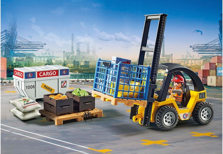 Immagine prodotto Playmobil Carrello elevatore con carico (71528, Playmobil La mia vita)