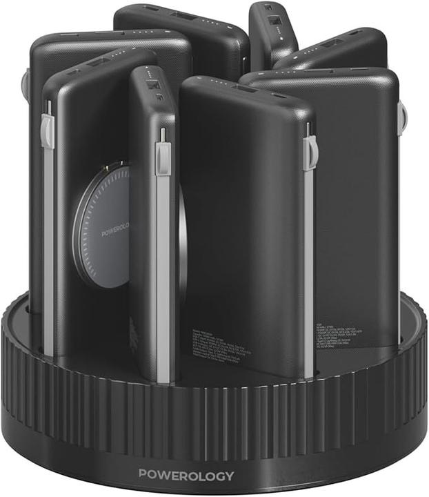Actual product image Powerology 8in1 Station 10000mAh PD 120W QC Wireless Power Bank (10000 mAh, 20 W, 120 Wh)