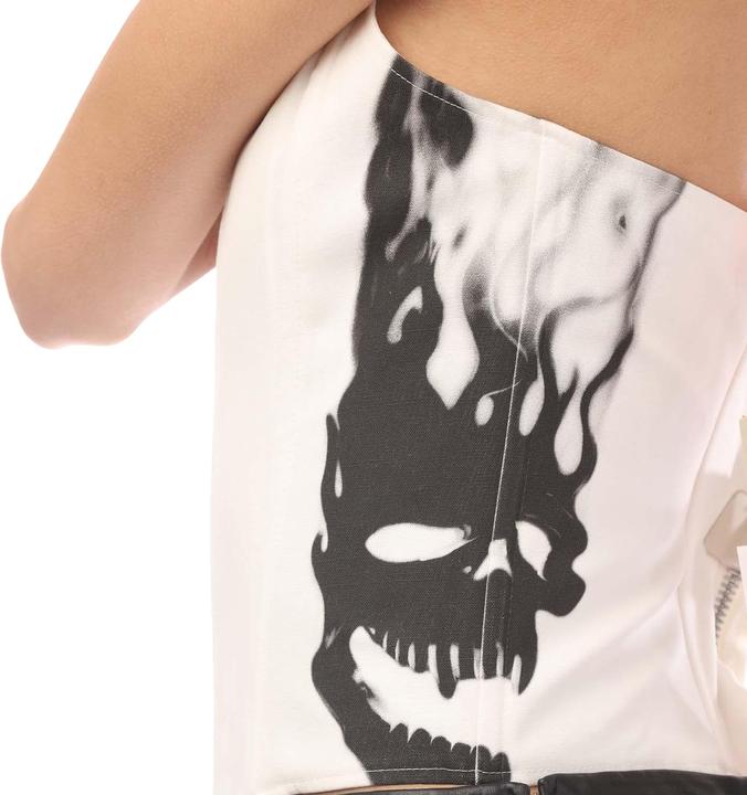 Immagine prodotto Heron Preston Top a Corsetto Teschio Fiammeggiante Donna (34)