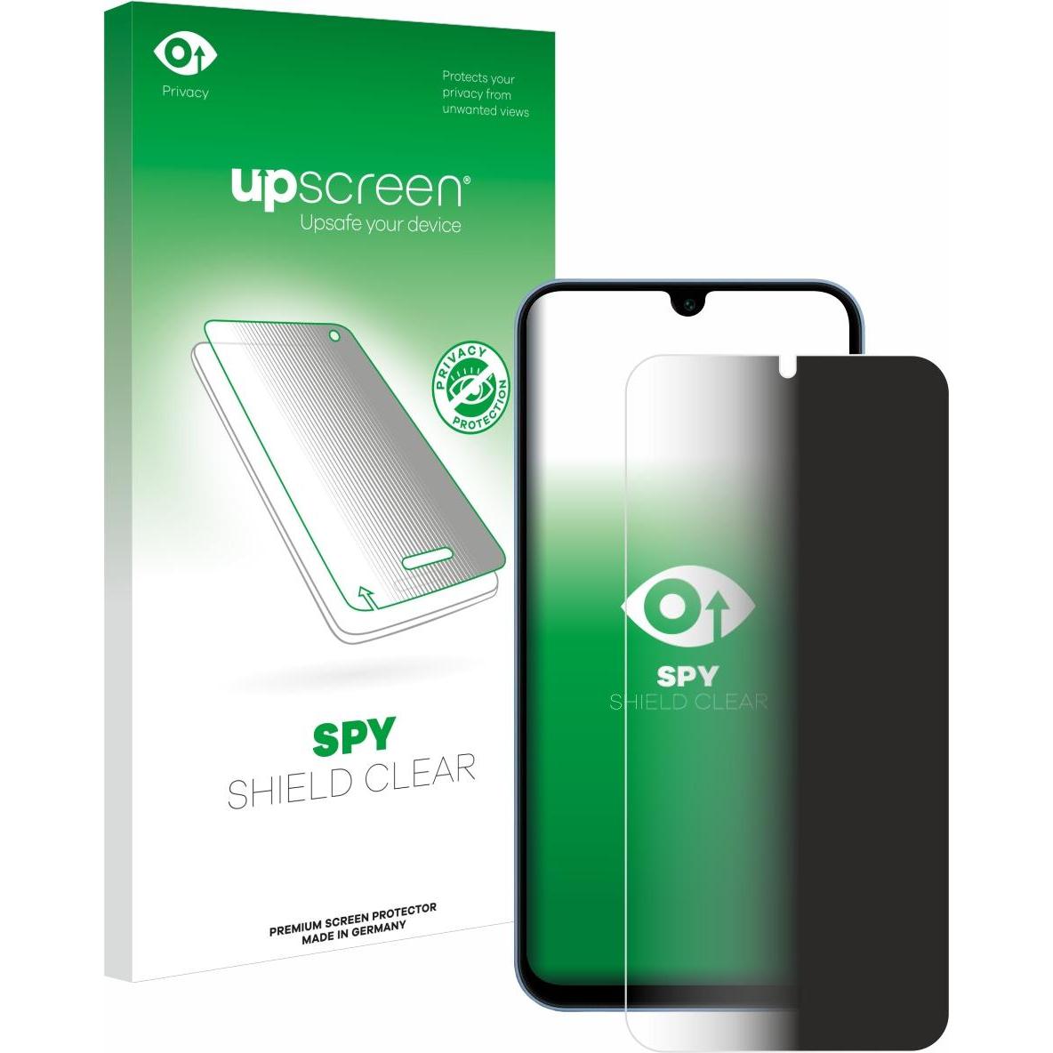 upscreen Spy Shield Blickschutzfolie (1 Stück, Samsung Galaxy A15), Smartphone Schutzfolie, Blau