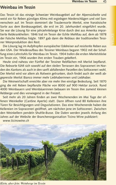 Nährwerte und Zutaten Reiseführer Tessin