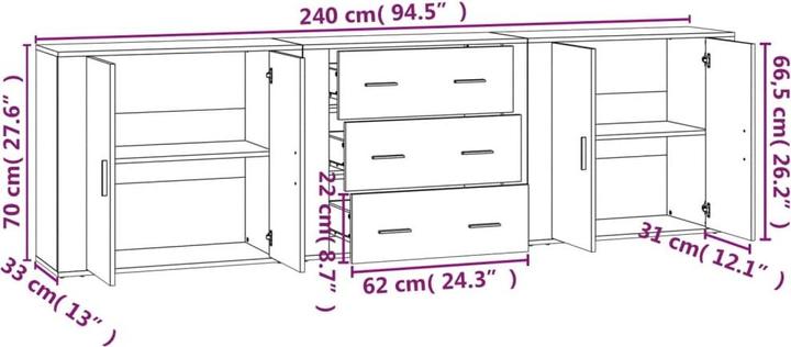 Image du produit vidaXL Berkley (240 x 70 cm)