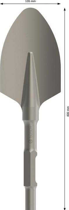 Produktbild Bosch Professional Zubehör PRO HEX 30-4C Spatmeissel, gerundet, 135 x 400 mm (135 mm)