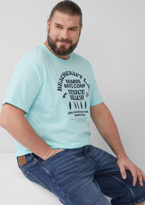 Actual product image S.Oliver T-Shirt Baumwoll-T-Shirt mit Crewneck und Artwork (XXL)