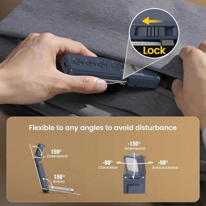 Actual product image Bon Voyage LumiClip Pro Series LED Leselampe mit Clip, USB-C & Sleep-Timer (11.50 cm)