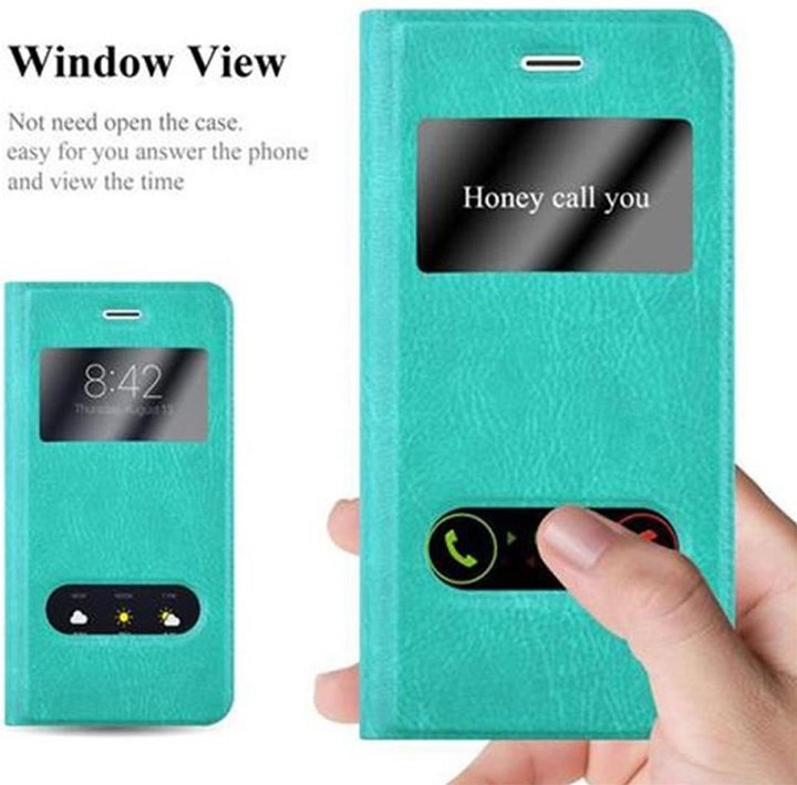 Produktbild Cadorabo Book mit View Doppelfenster Cover (Apple iPhone 6, Apple iPhone 6s)