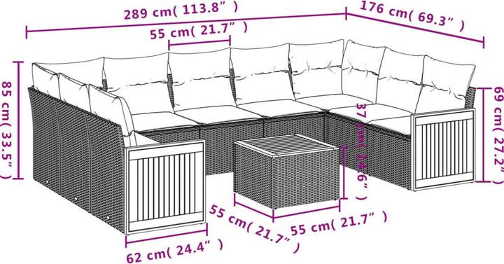 Produktbild vidaXL Jared