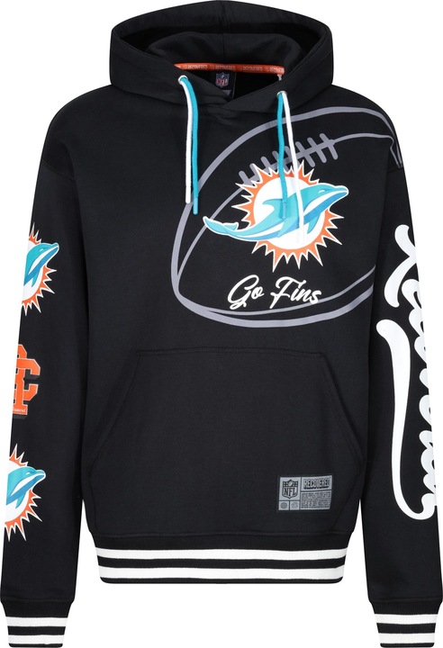 Actual product image Recovered Re:covered fleece hoody - PATCHES Miami Dolphins (3XL)