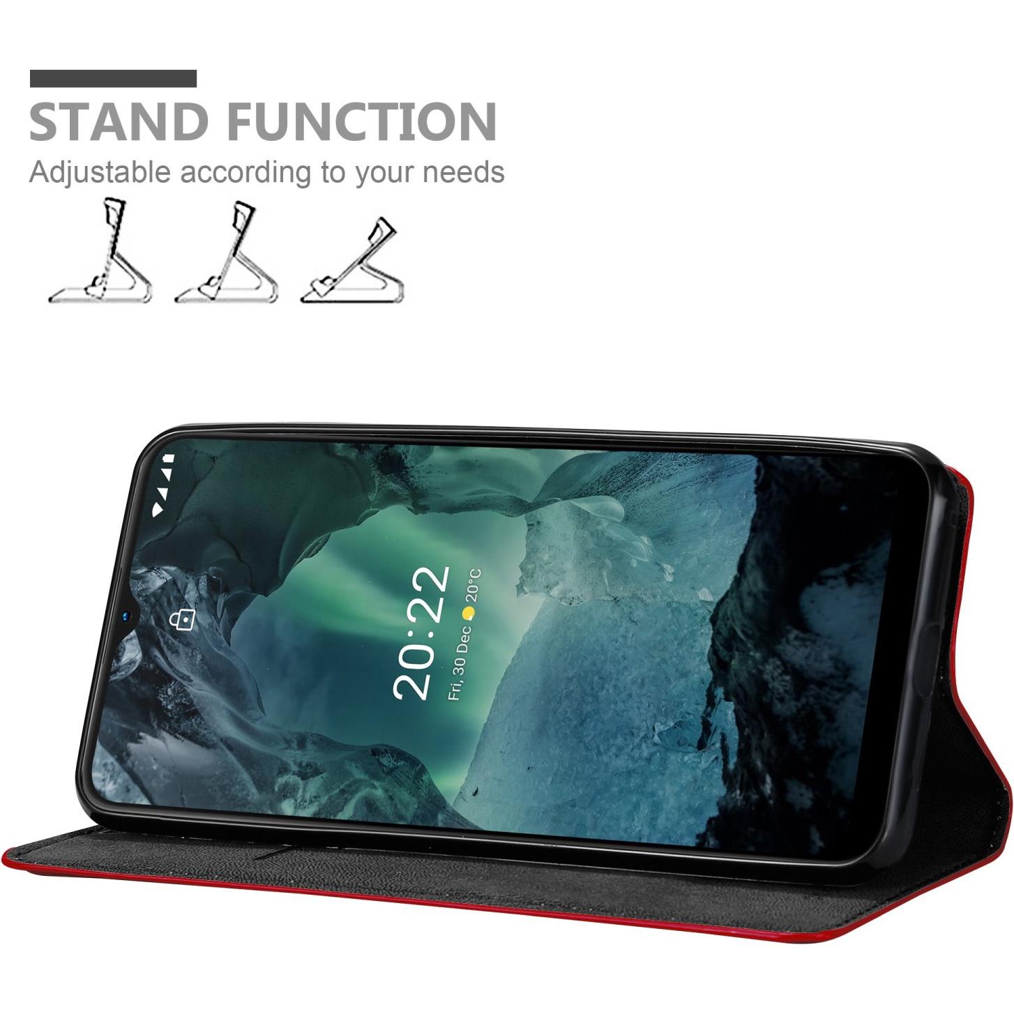 Thumbnail - Cadorabo Hülle für Nokia G11 / G21 im Book Invis. Magnet Style (Nokia G21, Nokia G11), Smartphone Hülle, Rot