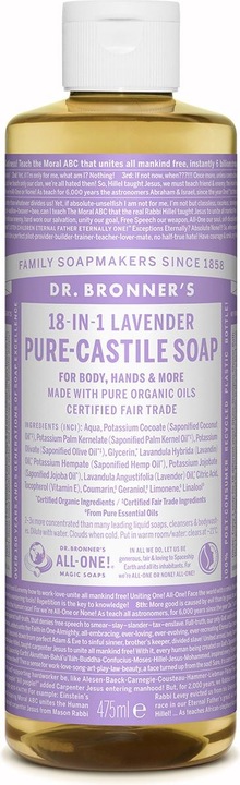 Immagine prodotto Dr. Bronner's 18-IN-1 Lavanda (Sapone liquido, 475 ml)