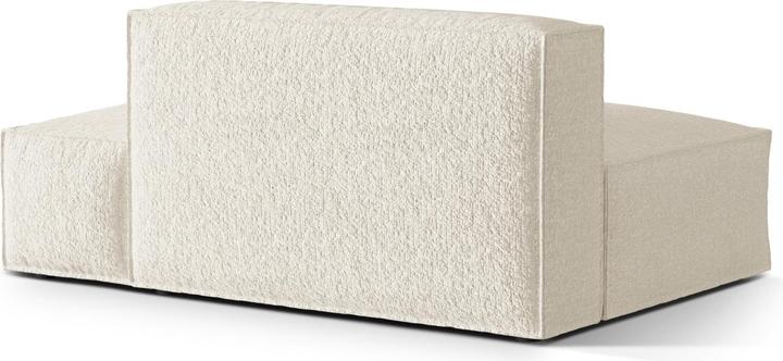 Image du produit Micadoni Canapé Modulaire Droit Boucle, "Nuria", 3 Places, Ivoire, 110x165x72 Fabriqué en Europe (Canapé modulaire)