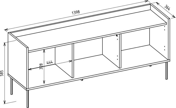 Produktbild Selsey Tovi (139.80 x 36.40 x 58.50 cm)